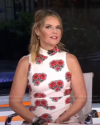 Savannah’s white floral midi dress on Today