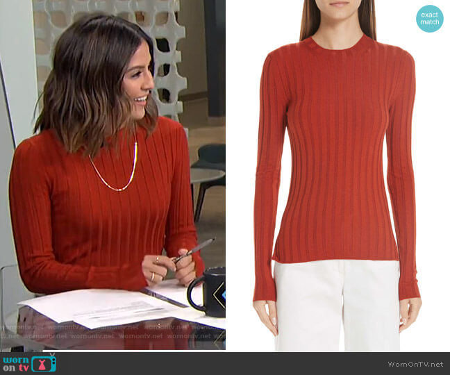 Acne Studios Ribbed Wool Blend Sweater worn by Erin Lim on E! News