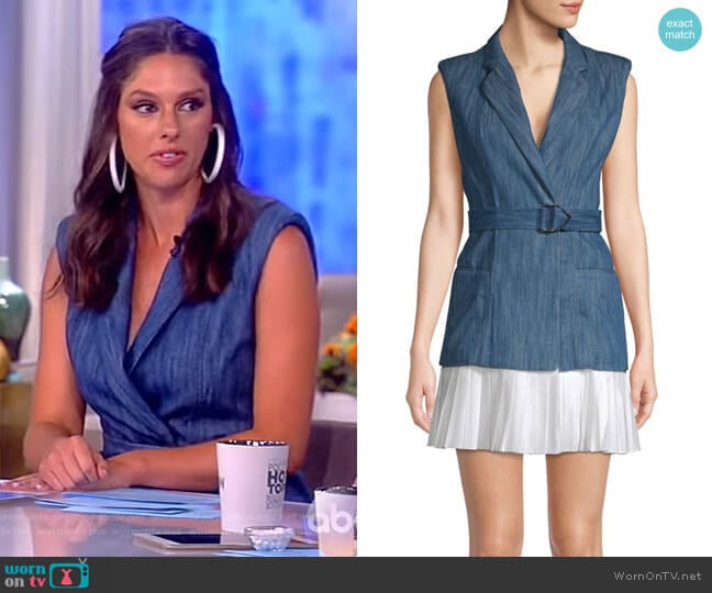 Alexis Dayna Pleat-Hem Wrap Dress worn by Abby Huntsman on The View
