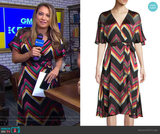 Alice + Olivia Lexa Dress worn by Ginger Zee on Good Morning America