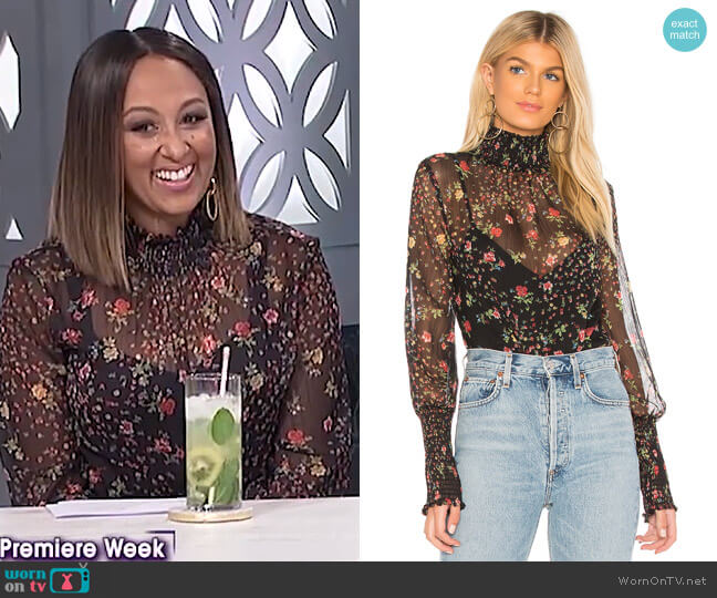 Bailey 44 Misha Blouse worn by Tamera Mowry on The Real