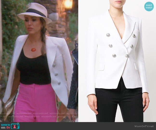 Balmain Double-Breasted Blazer worn by Kelly Dodd on The Real Housewives of Orange County