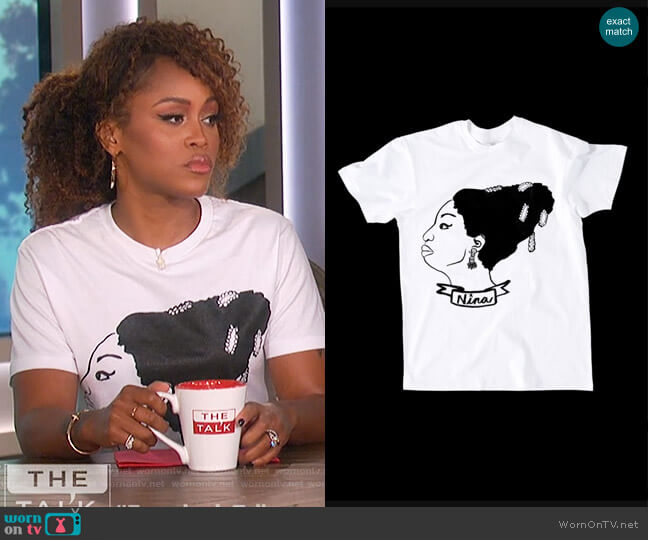 Deer Dana Nina T-Shirt worn by Eve on The Talk