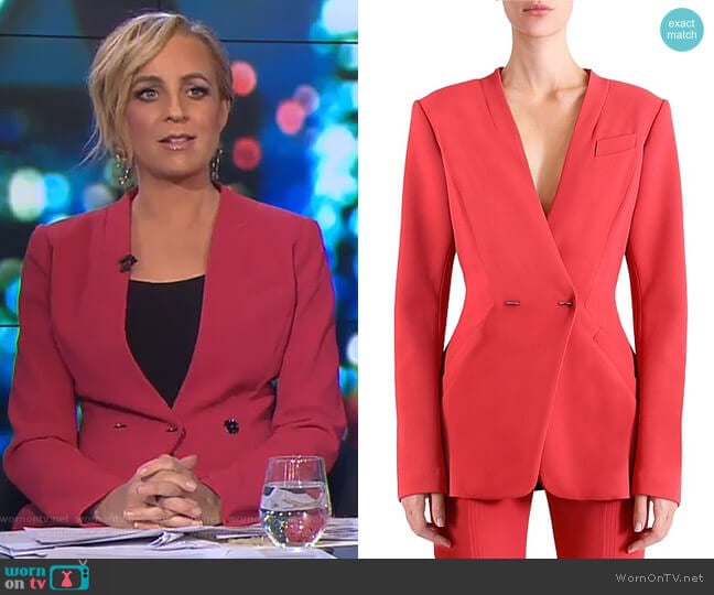 Ginger & Smart Kinship Jacket worn by Carrie Bickmore on The Project