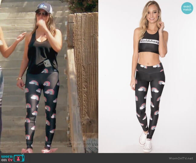 Gold Sheep Clothing Mini Rainbow Black worn by Kelly Dodd on The Real Housewives of Orange County