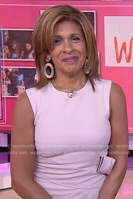 Hoda’s pink bow waist dress on Today