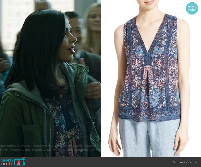 Joie Adelcie Top worn by Saanvi (Parveen Kaur) on Manifest