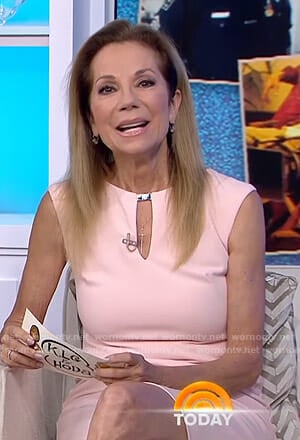 Kathie’s pink keyhole dress on Today