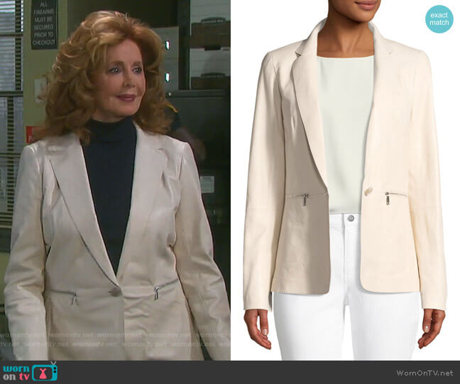Lafayette 148 New York Lyndon Jacket worn by Maggie Horton (Suzanne Rogers) on Days of our Lives