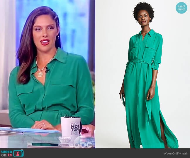 L'Agence Cameron Shirtdress worn by Abby Huntsman on The View