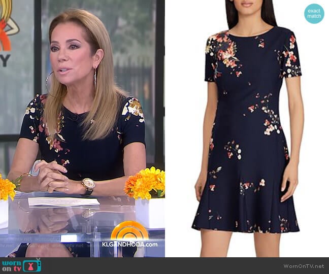 Lauren Ralph Lauren Floral-Print Crepe Dress worn by Kathie Lee Gifford on Today