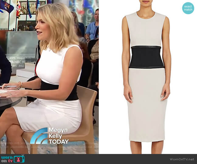 Narciso Rodriguez Fluid Gabardine Sheath Dress worn by Megyn Kelly on Today