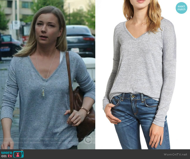 Rag & Bone Theo Tee worn by Nicolette Nevin (Emily VanCamp) on The Resident