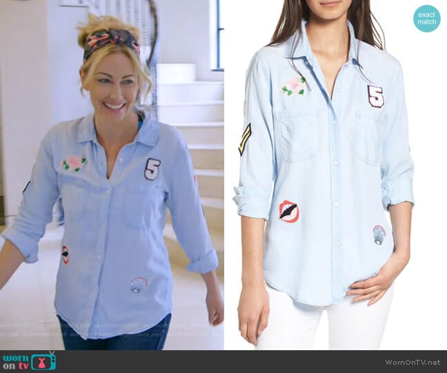 Rails Carter Shirt worn by Stephanie Hollman on The Real Housewives of Dallas