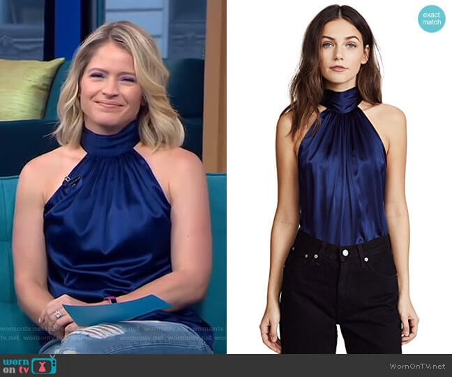 Ramy Brook Paige Top worn by Sara Haines on Good Morning America