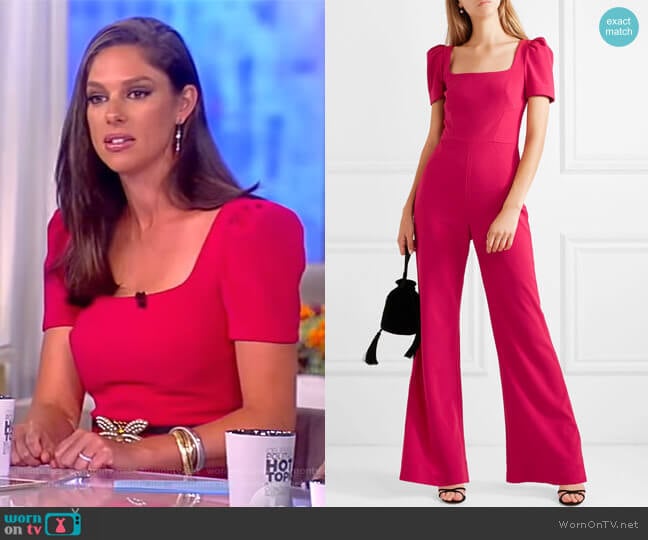 Rebecca Vallance Poppy jumpsuit worn by Abby Huntsman on The View