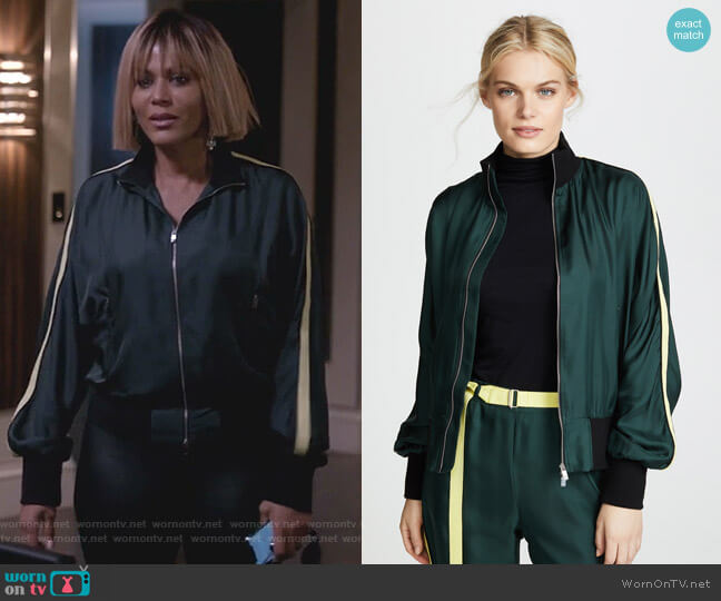 Robert Rodriguez Silk Track Jacket worn by Giselle (Nicole Ari Parker) on Empire