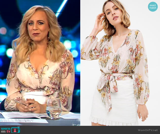 Sheike Impressions Blouse worn by Carrie Bickmore on The Project