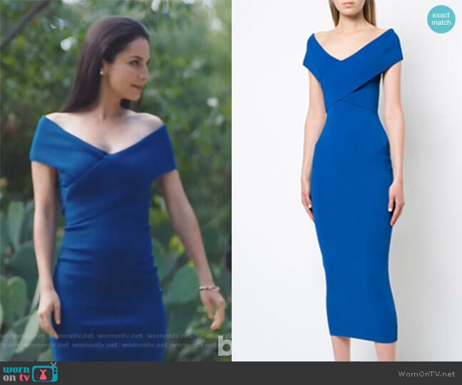 Solace London V-neck Fitted Dress