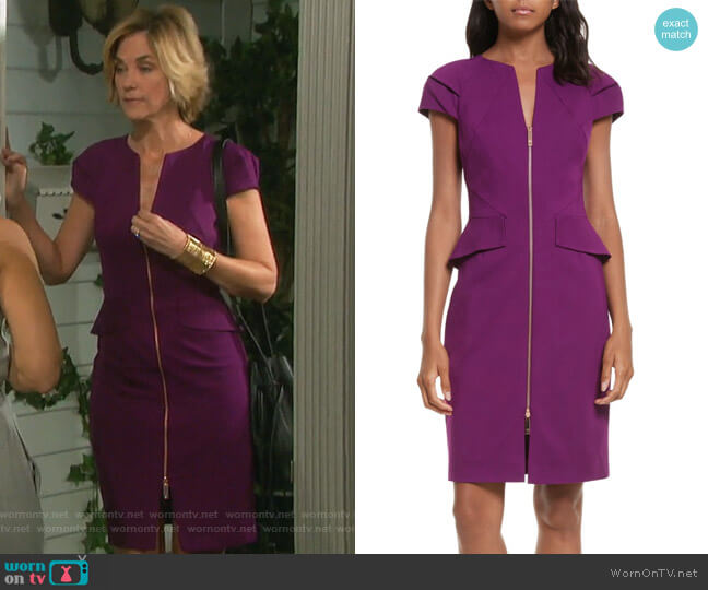 Ted Baker London Fidelle Dress worn by Eve Donovan (Kassie DePaiva) on Days of our Lives