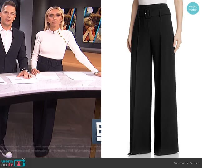 Theory High-Waist Wide-Leg Pants worn by Giuliana Rancic on E! News
