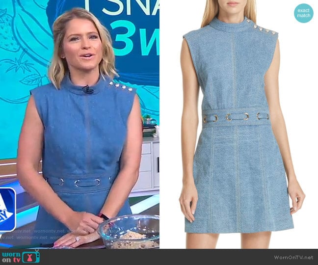 Veronica Beard Nico Dress worn by Sara Haines on Good Morning America