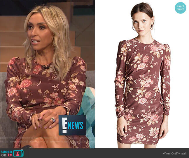 Zimmermann Unbridled Draped Mini Dress worn by Giuliana Rancic on E! News