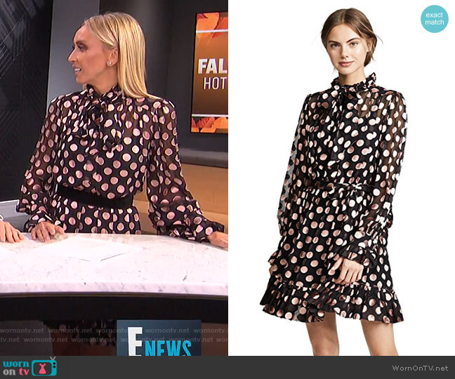 Zimmermann Unbridled Tie Neck Dress worn by Giuliana Rancic on E! News
