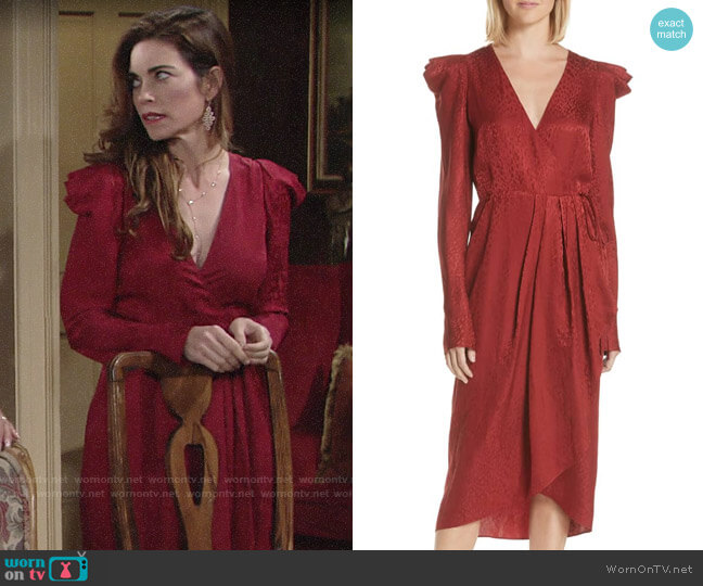 A.L.C. Carolina Dress worn by Victoria Newman (Amelia Heinle) on The Young and the Restless
