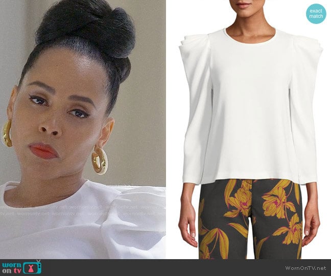 A.L.C. Farren Top worn by Tegan Price (Amirah Vann) on How to Get Away with Murder