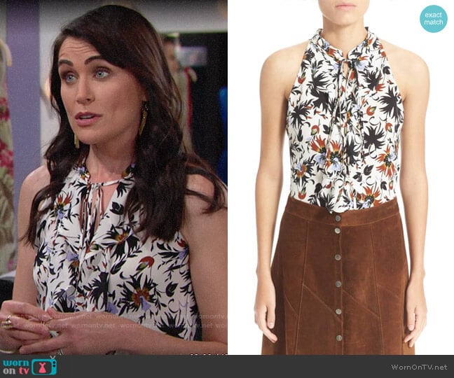 A.L.C. Steele Top worn by Quinn Fuller (Rena Sofer) on The Bold and the Beautiful