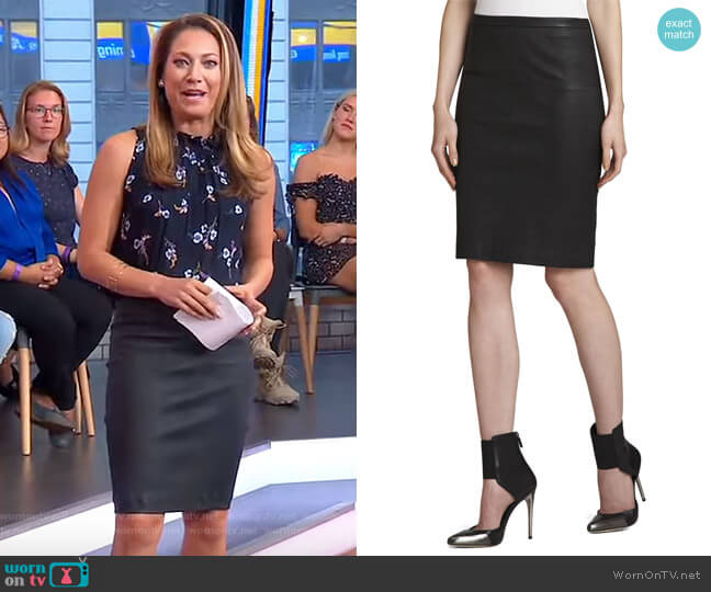 Bcbgmaxazria Leah Skirt worn by Ginger Zee on Good Morning America