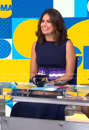 Cecilia’s striped corset dress on Good Morning America