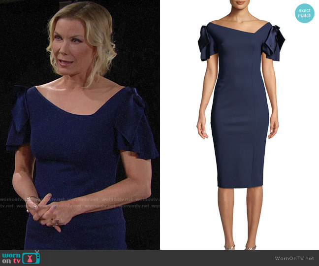 Chiara Boni La Petite Robe Dvora Dress worn by Brooke Logan (Katherine Kelly Lang) on The Bold and the Beautiful