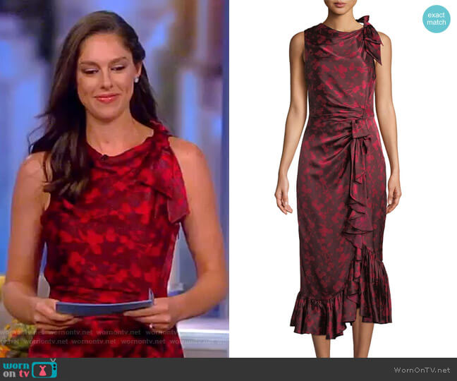 Cinq a Sept Nanon Dress worn by Abby Huntsman on The View