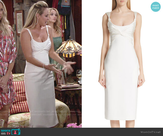 Cinq a Sept Amina Dress worn by Sharon Newman (Sharon Case) on The Young and the Restless