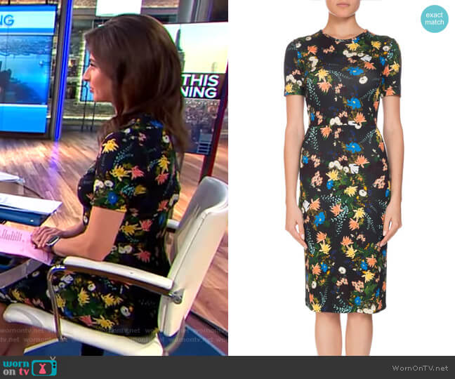 Erdem Essie Mariko Meadow Dress worn by Bianna Golodryga on CBS Mornings