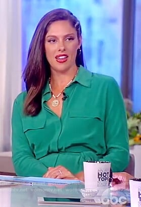 Abby’s green shirtdress on The View
