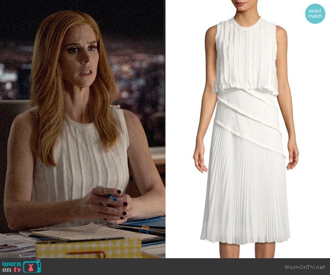 Jason Wu Pleated Popover Dress worn by Donna Paulsen (Sarah Rafferty) on Suits