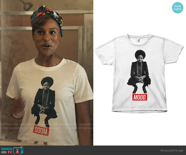 Melanin Apparel Nina Simone Mood T-shirt worn by Issa Dee (Issa Rae) on Insecure
