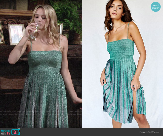 Misha Collection Janelle Dress worn by Summer Newman (Hunter King) on The Young and the Restless