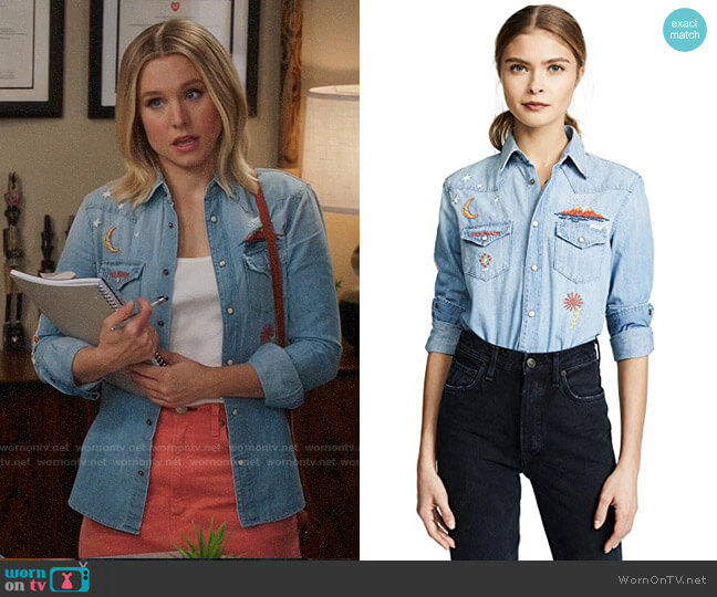 Mother All My Exes Shirt worn by Eleanor Shellstrop (Kristen Bell) on The Good Place