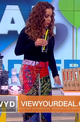 Sunny’s multi-colored midi skirt on The View