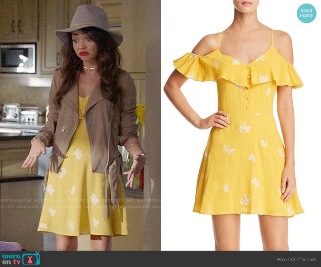 Sadie & Sage Embroidered Cold-Shoulder Dress worn by Haley Dunphy (Sarah Hyland) on Modern Family