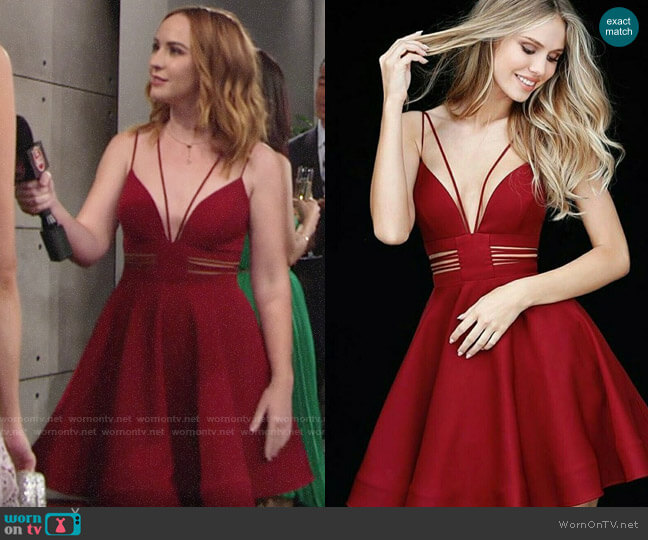 Sherri Hill Style #SH-S51468 worn by Mariah Copeland (Camryn Grimes) on The Young and the Restless
