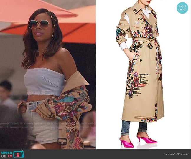 Valentino 2-In-1 Embellished Trench Coat worn by Molly Carter (Yvonne Orji) on Insecure