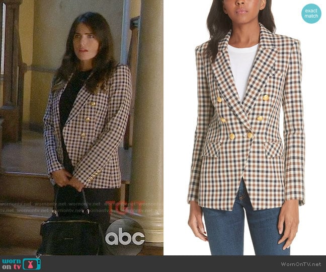 Veronica Beard Lonny Jacket worn by Laurel Castillo (Karla Souza) on How to Get Away with Murder