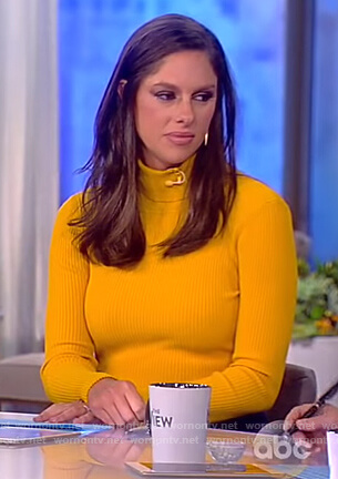 Abby’s yellow turtleneck sweater on The View