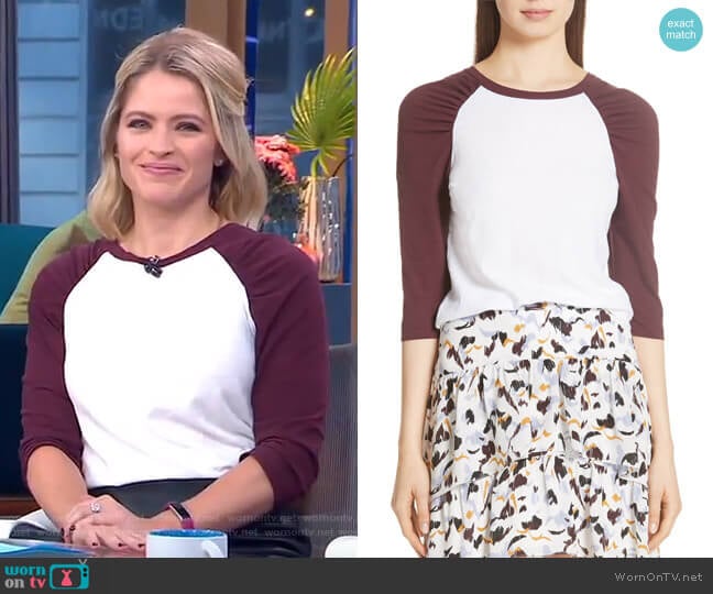 ALC Elio Tee worn by Sara Haines on Good Morning America