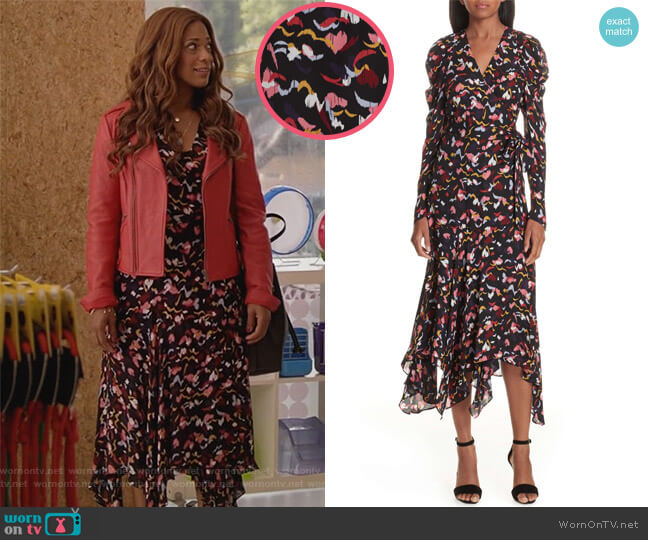 ALC Tianna Dress worn by Poppy (Kimrie Lewis) on Single Parents